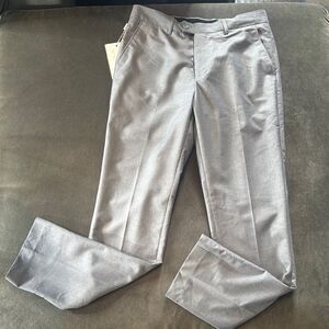 Men's Mogu Gray Slim Fit Flat Front Dress Pants Size 29 NWT